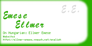 emese ellmer business card
